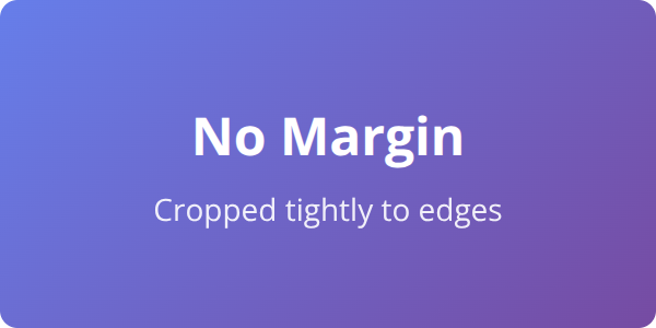 Image without margin - cropped tightly to edges