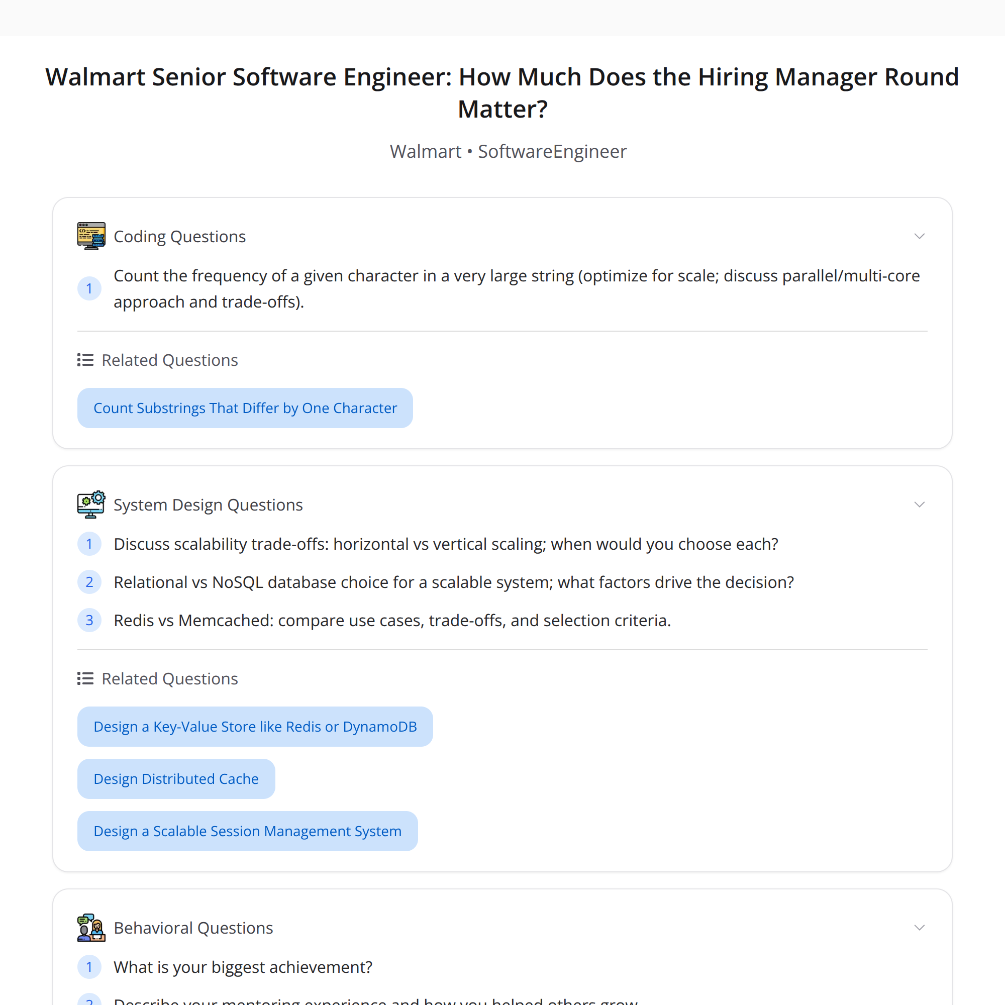 Walmart Interview