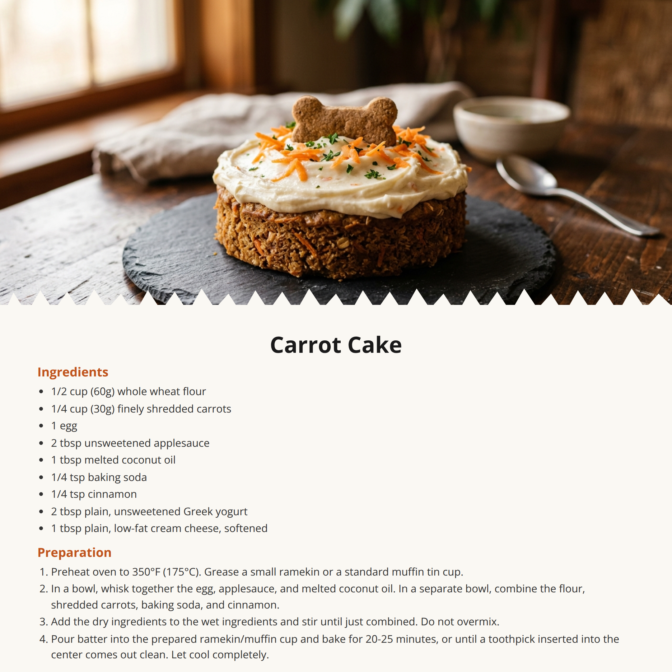 Dog-Safe Carrot Cake Recipe