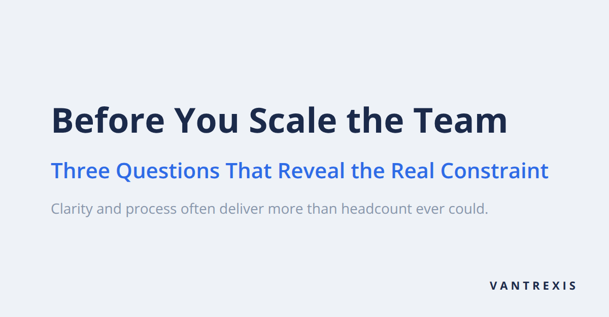 The 3 questions I always ask before recommending a SaaS company scale their engineering team