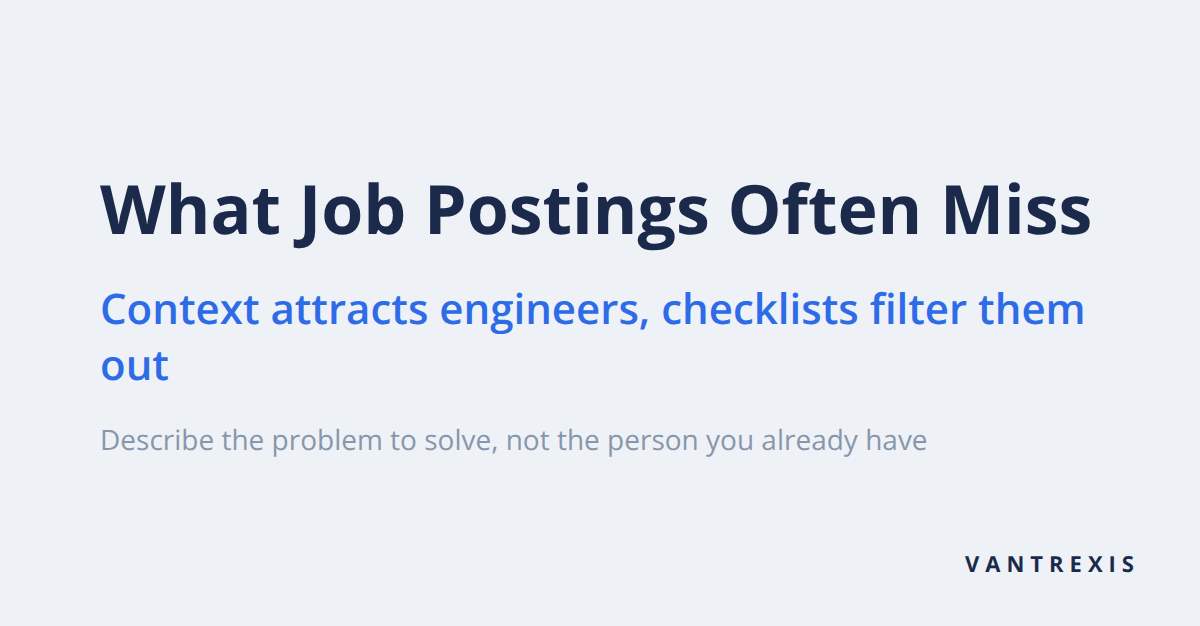 Why your job posting is attracting the wrong candidates — common mistakes CTOs make when writing engineering roles