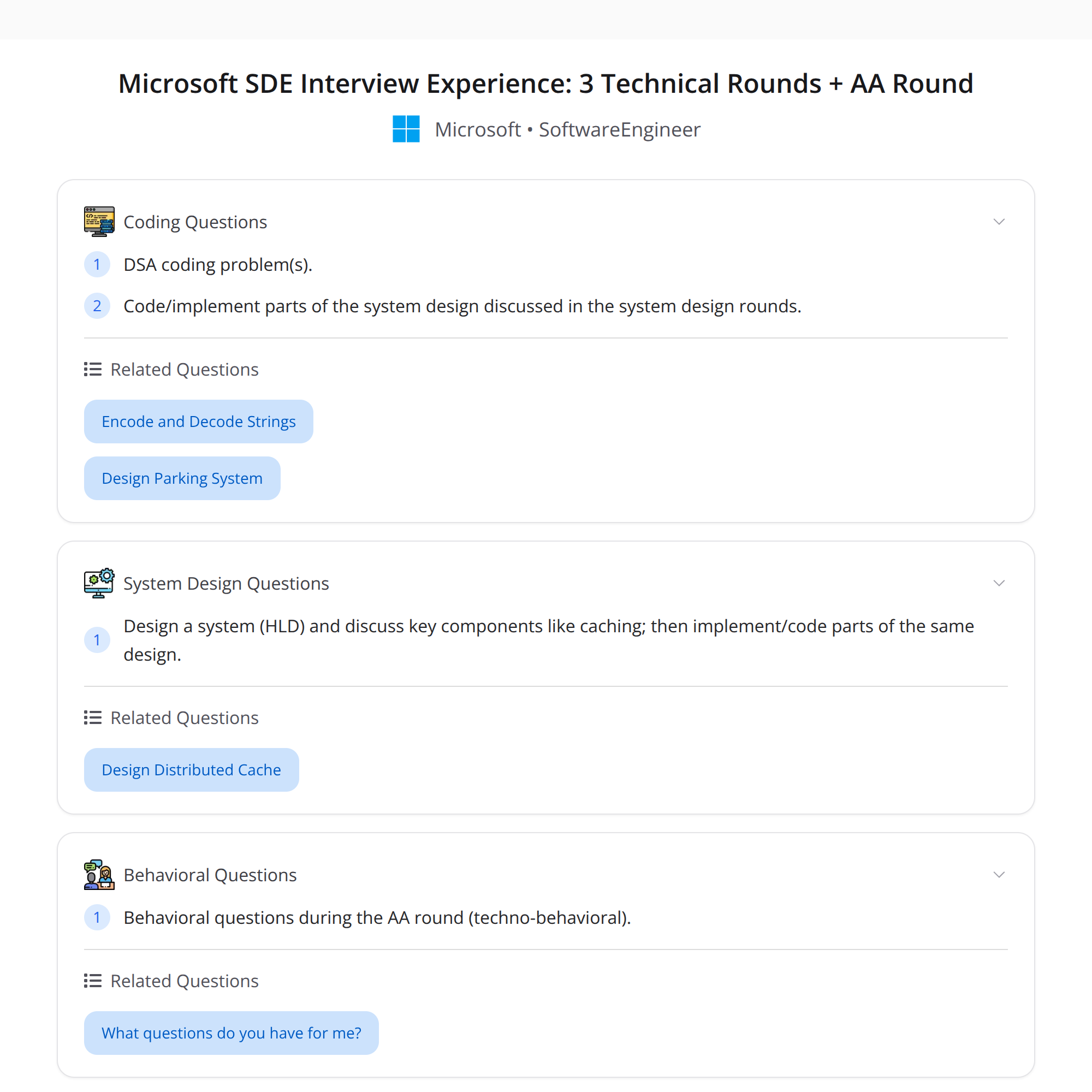 Microsoft SDE Interview