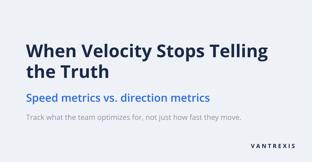 Why your sprint velocity metrics are lying to you — and what to measure instead