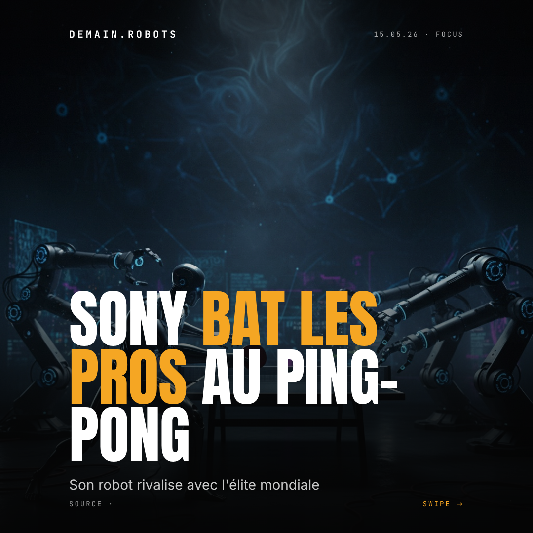 Sony envoie un robot taquiner l'élite mondiale du ping-pong (et ça passe)