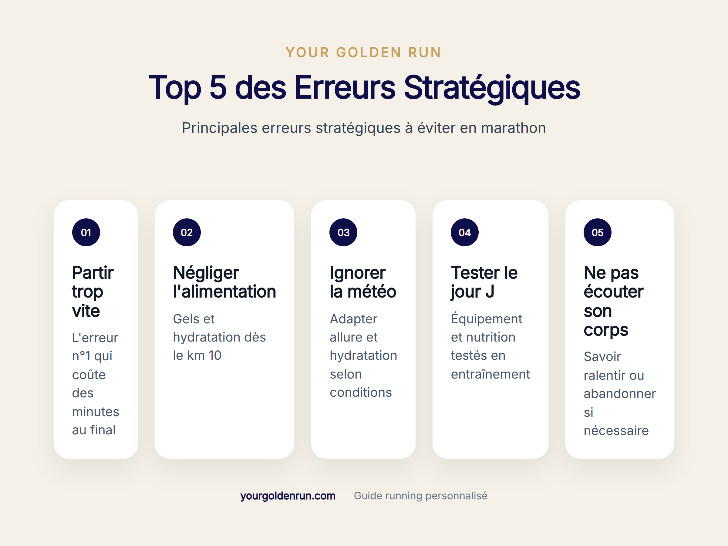Principales erreurs stratégiques à éviter en marathon