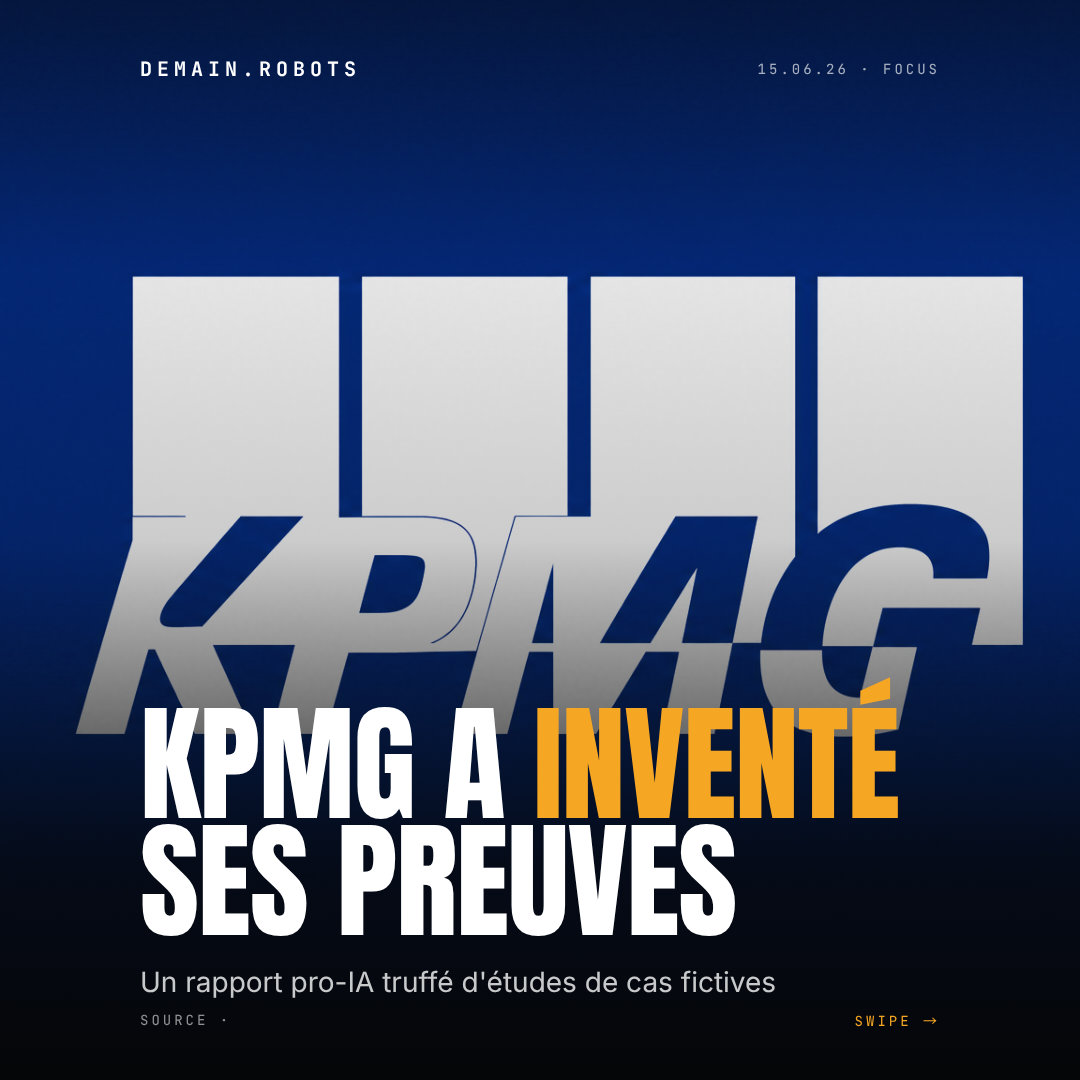 Quand KPMG vend l'IA avec des études de cas… générées par IA