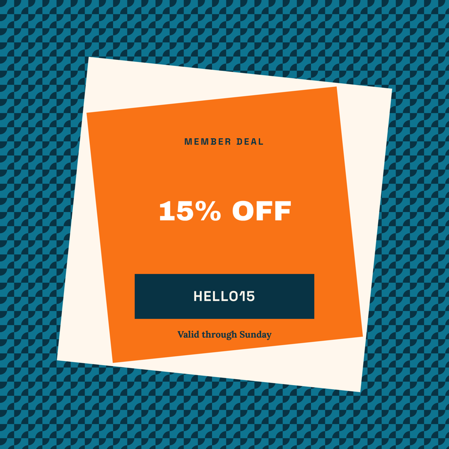 Template example image for Coupon Code Badge