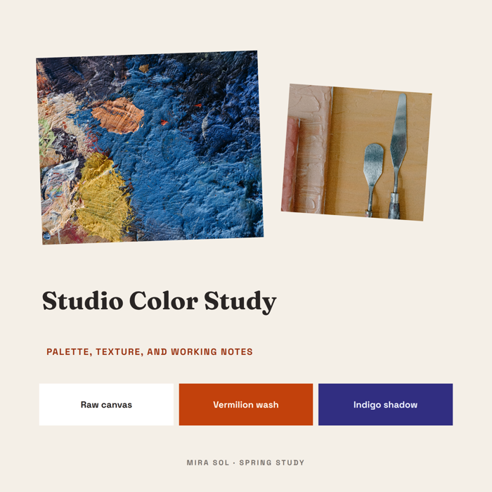 Template example image for Artist Moodboard Collage