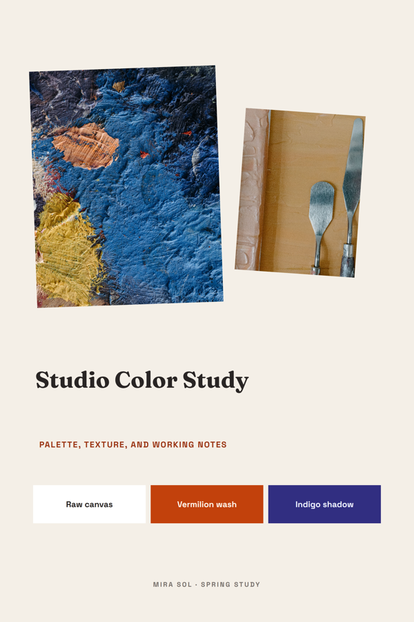 Template example image for Artist Moodboard Collage