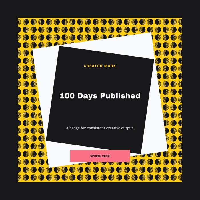 Template example image for Creator Milestone Badge