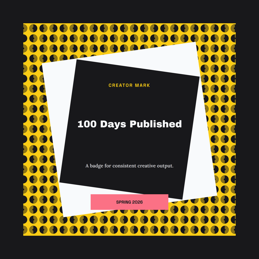 Template example image for Creator Milestone Badge