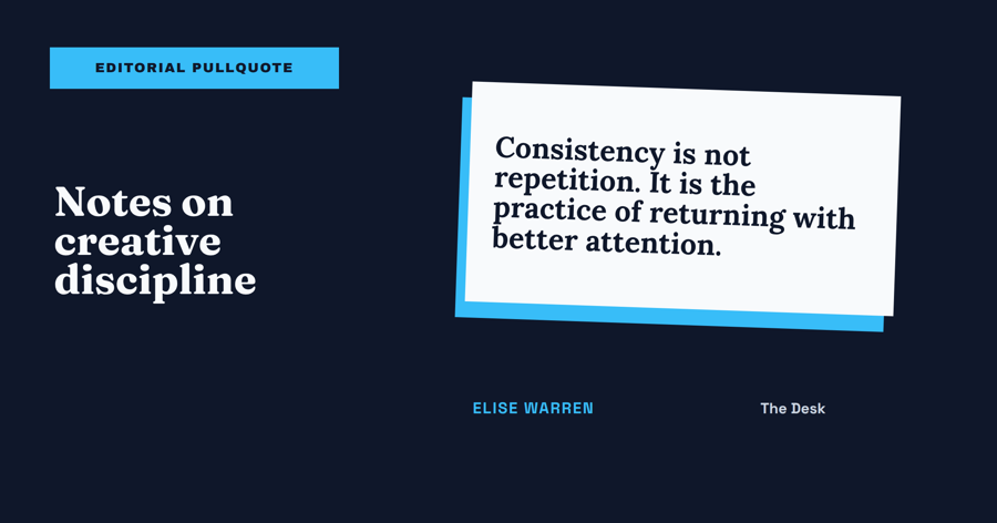 Template example image for Editorial Pullquote Banner