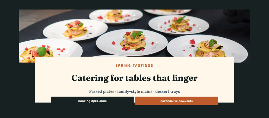 Template example image for Catering Promo Announcement