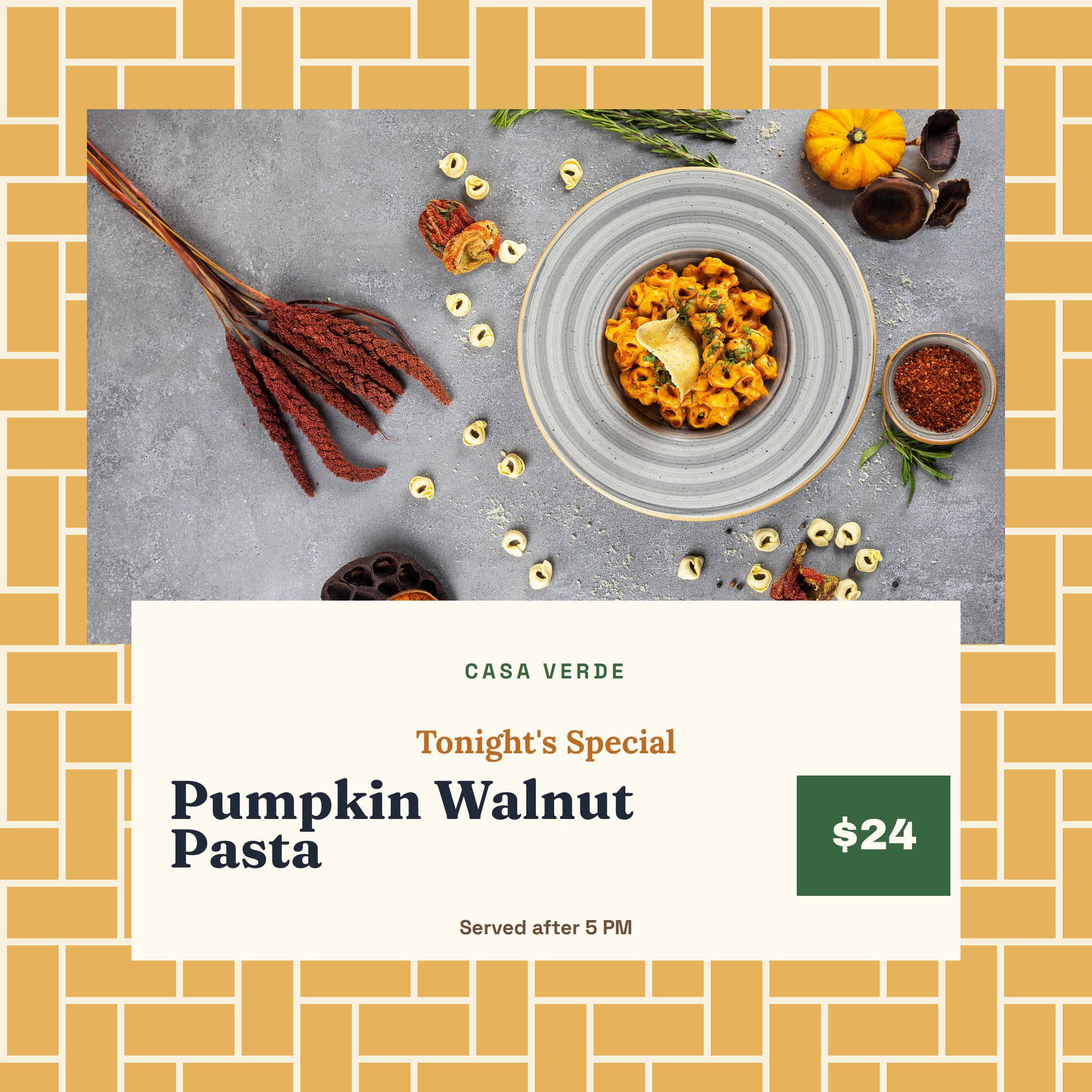 Today's Menu Special Post preview
