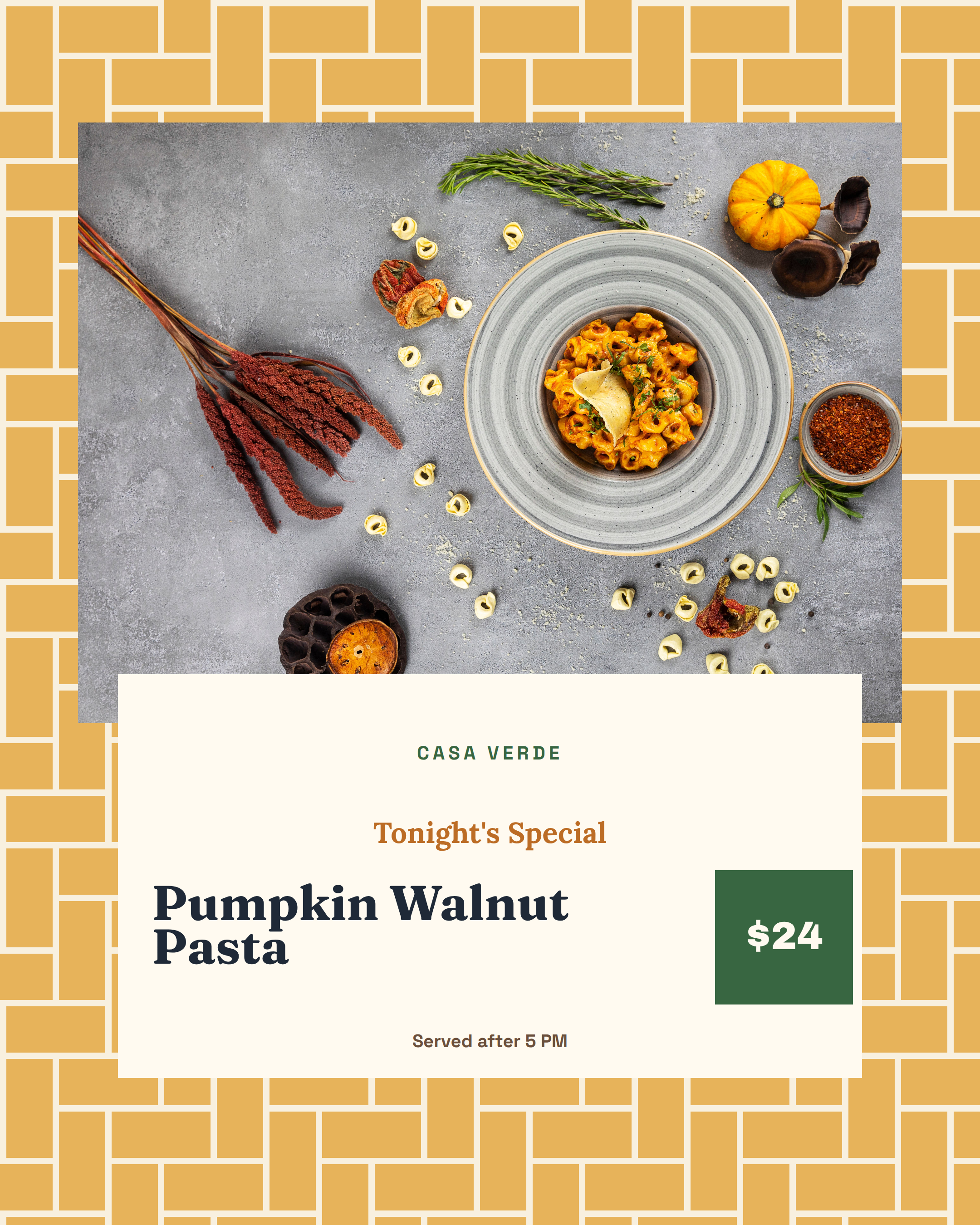 Today's Menu Special Post preview