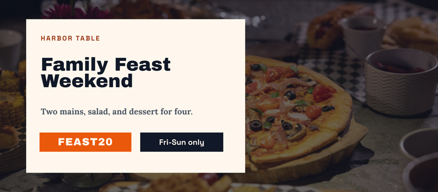 Template example image for Restaurant Offer Banner
