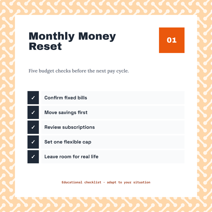 Template example image for Budget Checklist Post