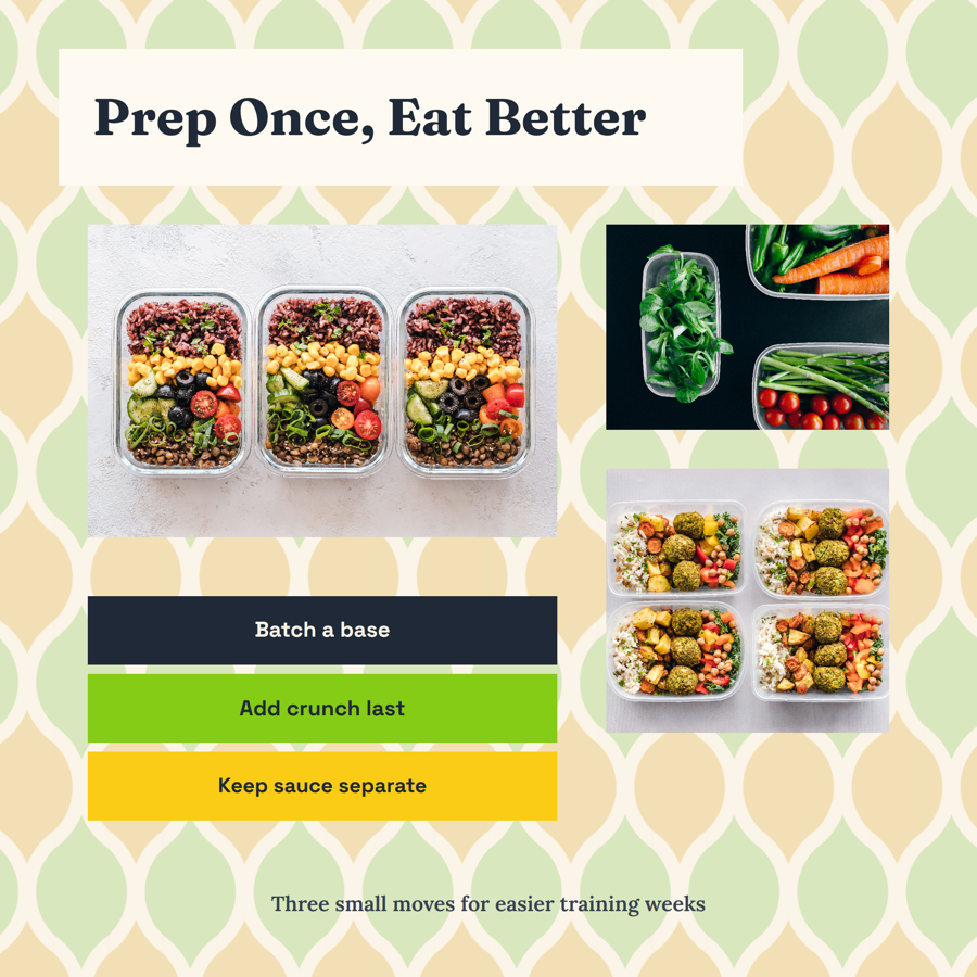 Template example image for Meal Prep Tip Collage