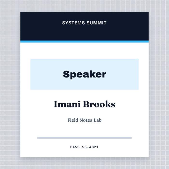Template example image for Event Pass Badge