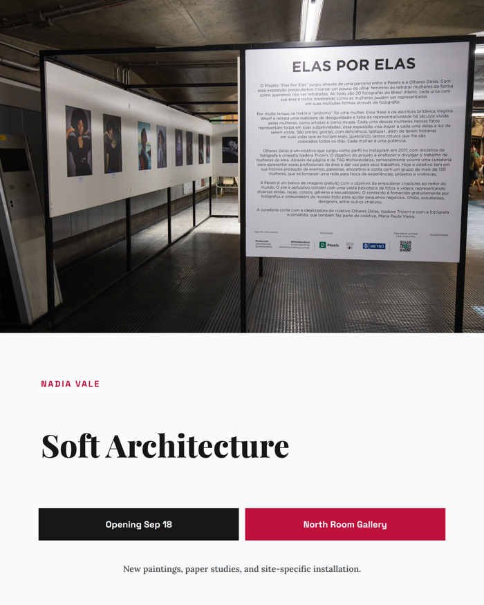Template example image for Exhibition Opening Announcement