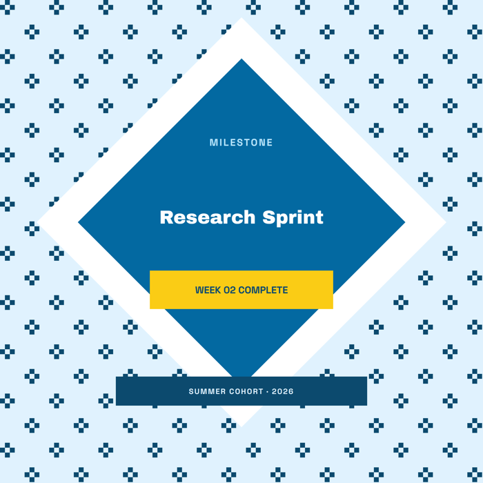 Template example image for Learner Milestone Badge