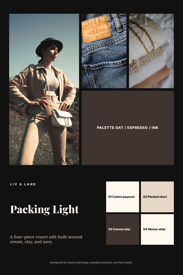 Template example image for Fashion Lookbook Collage