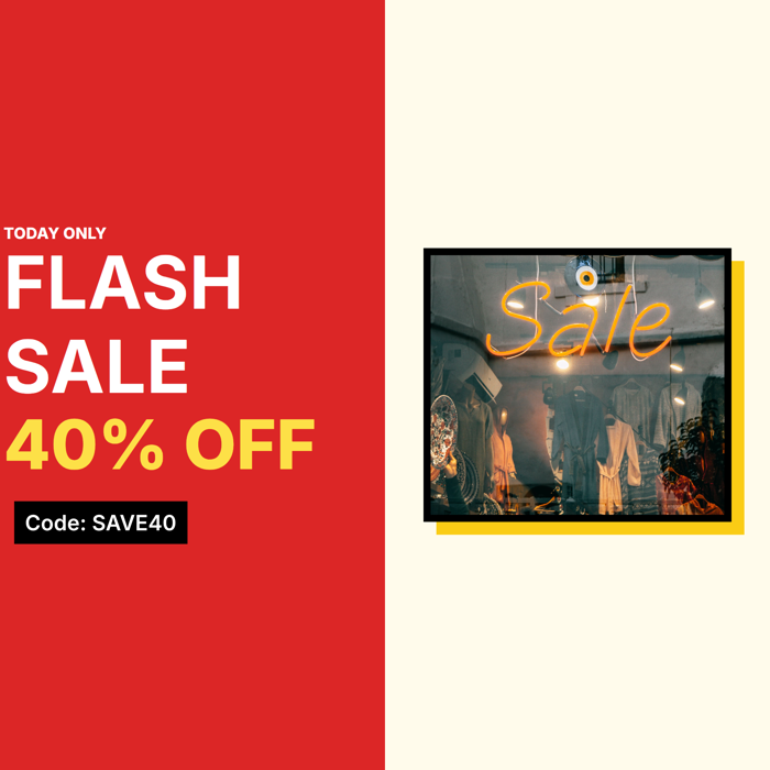 Template example image for Flash Sale Post