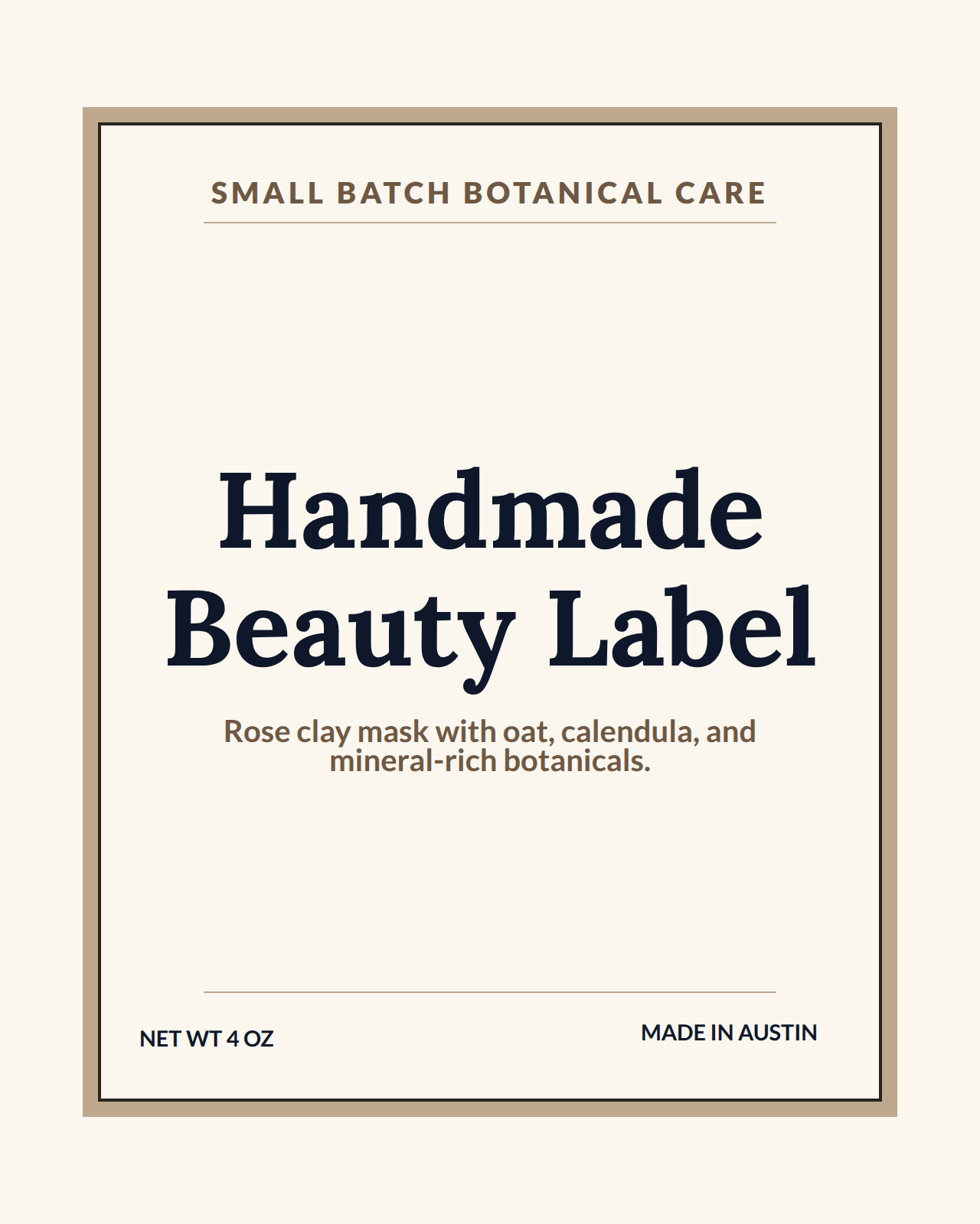 Beauty Product Label preview