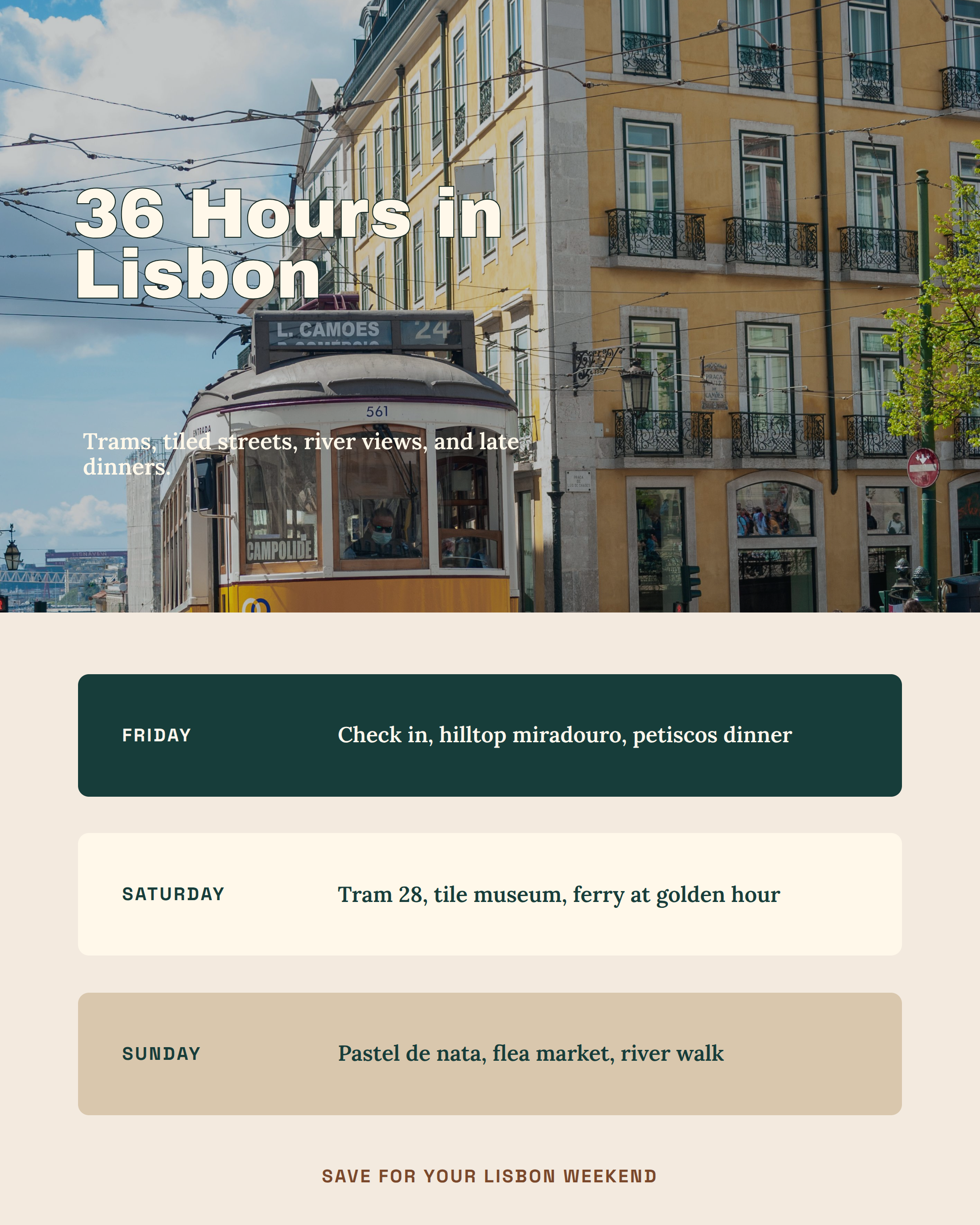 Weekend in Lisbon preview