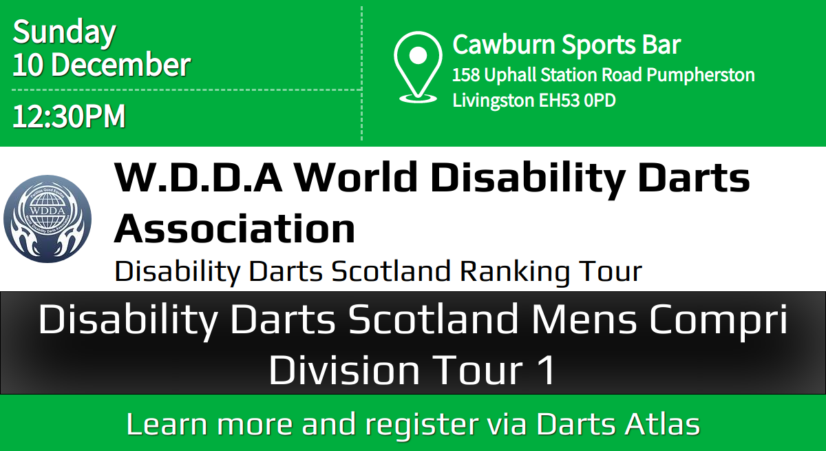 Disability Darts Scotland Mens Compri Division Tour 1