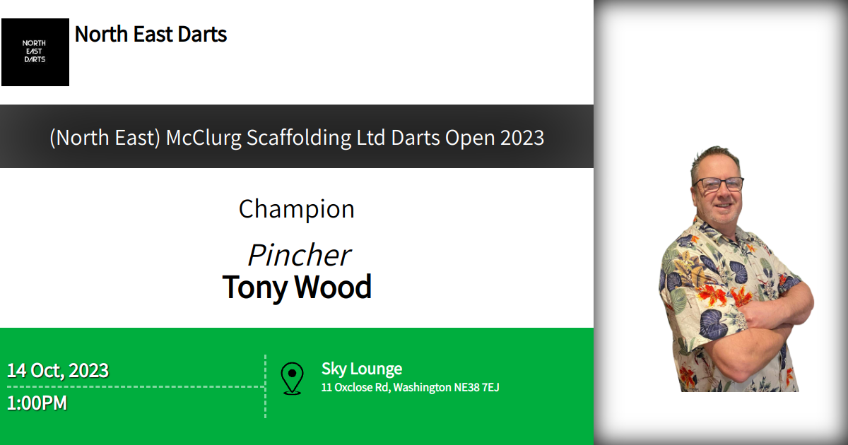 (North East) McClurg Scaffolding Ltd Darts Open 2023
