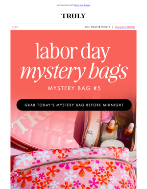 Last Chance To Grab An *exclusive* Mystery Bag!