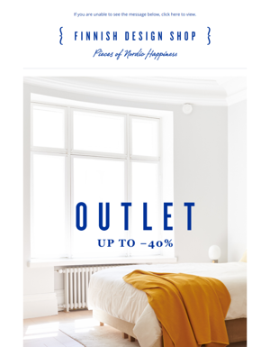 Outlet – Design Finds At Up To 40% Off