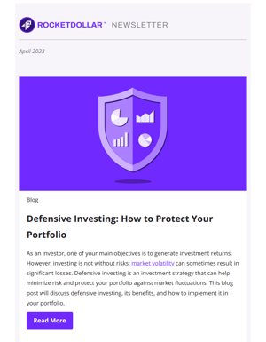 [Newsletter] Defensive Investing: How To Protect Your Portfolio