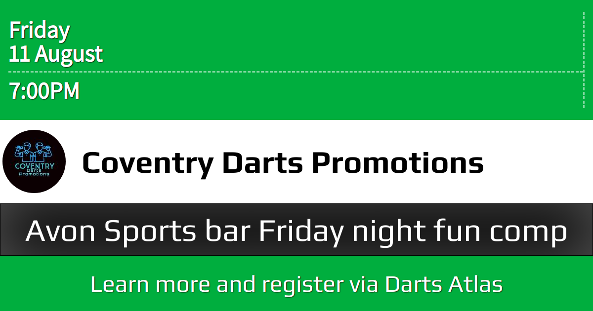 Avon Sports bar Friday night fun comp