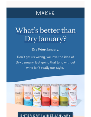 Let’s Talk Dry (wine) January.
