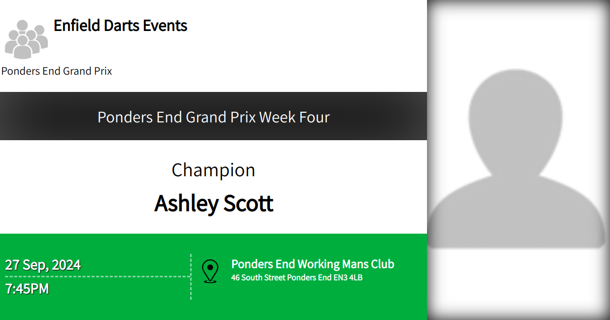 Ponders End Grand Prix Week Four