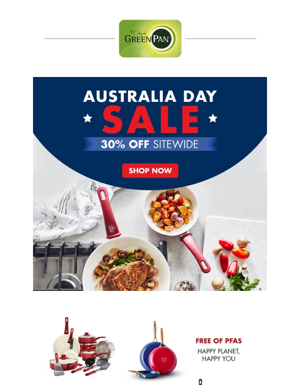 30% OFF! Celebrate Australia Day With Us!