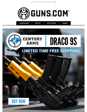 Century Arms Draco 9S - Available In 9MM!