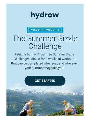 Starting Today! Hydrow's Summer Sizzle Challenge