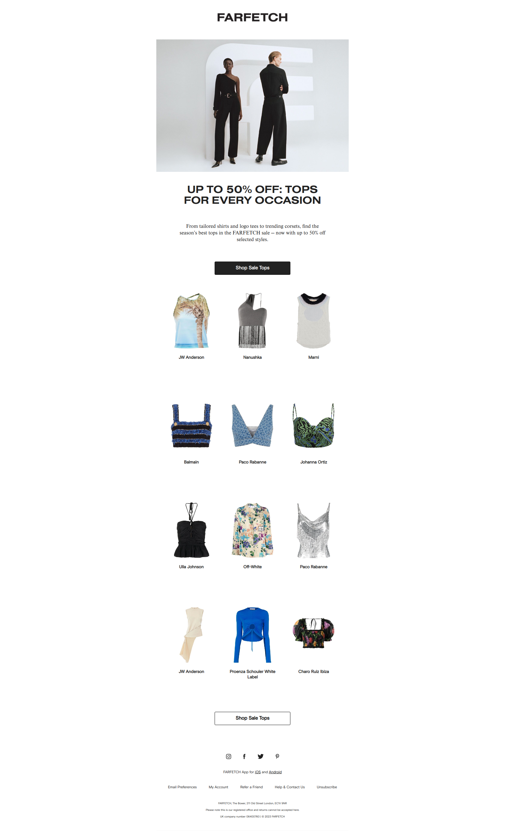 New to sale: the season’s best tops - FARFETCH Newsletter