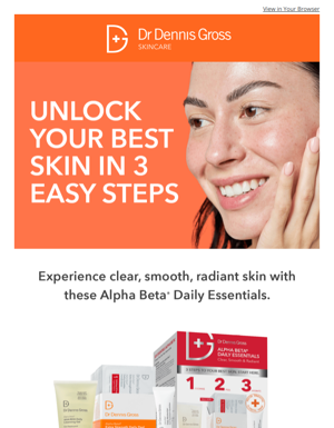Unlock Your Best Skin With Alpha Beta Daily Essentials