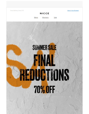 Final Reductions ☀️