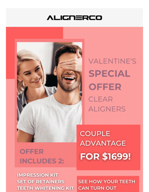 Valentine's Day Discount On Regular Aligners - Limited Offer