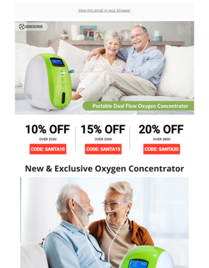 🎉New & Exclusive: 👫Dual Flow Portable Oxygen Concentrators For Two Persons!