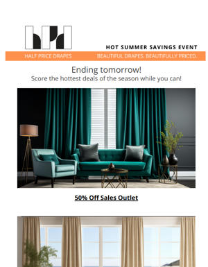 Ends Tomorrow: Hot Summer Savings Event