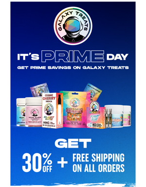 It's Prime Day - Get Prime Savings On Galaxy Treats 🎉