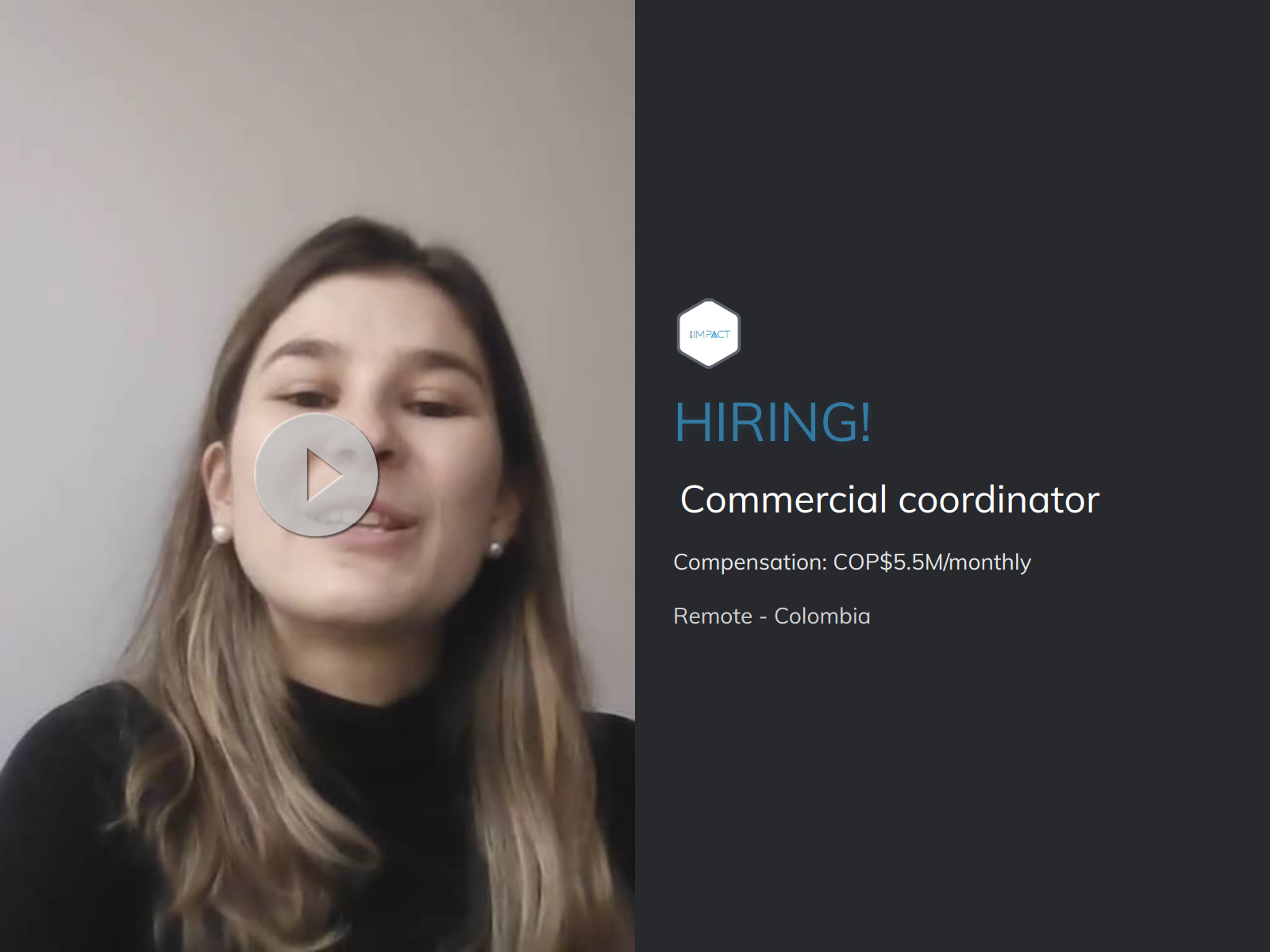 Commercial coordinator at iota impact company torre