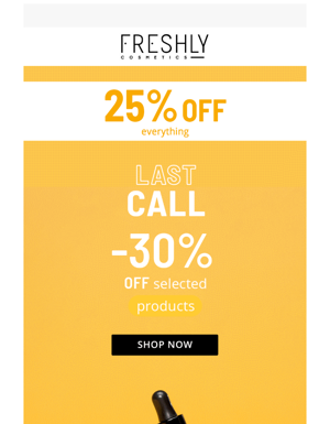 Last Call 🔥 -25% -30%