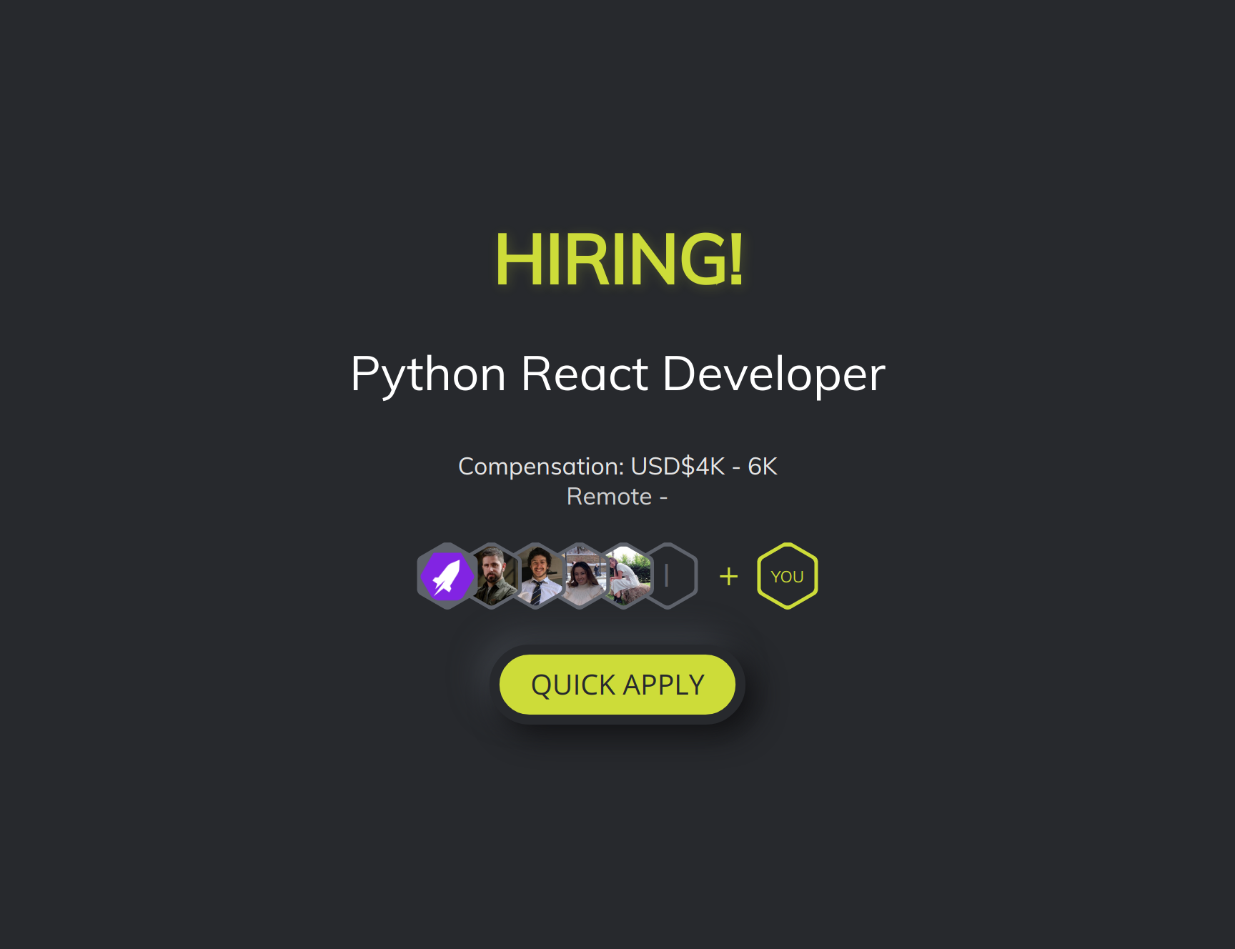 Python React Developer at WeDevelop | Torre